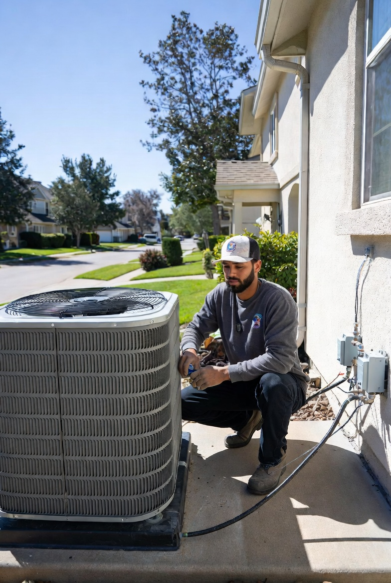 Residential heating and cooling system repair at a Johnson City Tennessee home