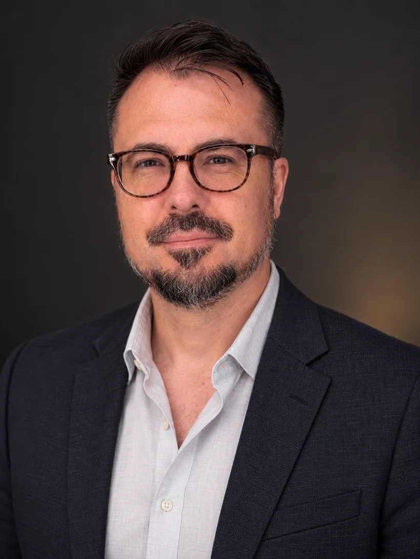 Portrait of Michael Dutton in a navy blazer